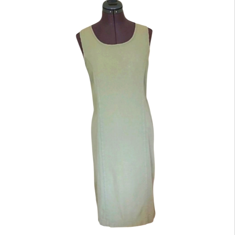 SM Northern Reflections Sage Green Midi Dress Modest